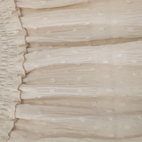 🌹3/15🌹BY TOGETHER Light Pale Pink Blush Frilly Off the Shoulder Flowy Top - Picture 4 of 6